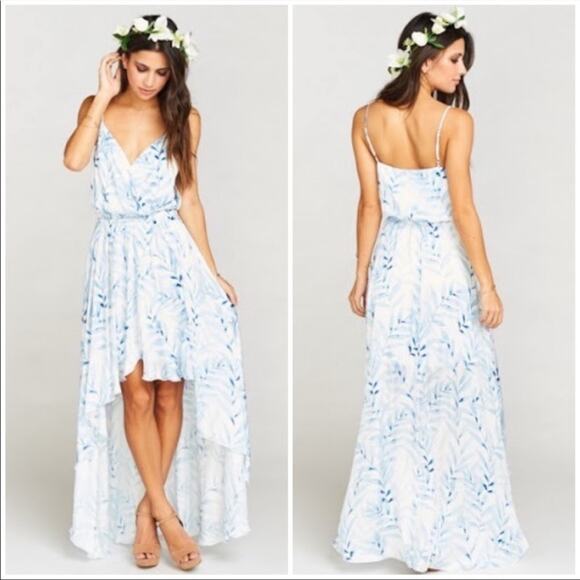 Show Me Your MuMu Molly Mullet Dress Blue Me Away S - Picture 1 of 5